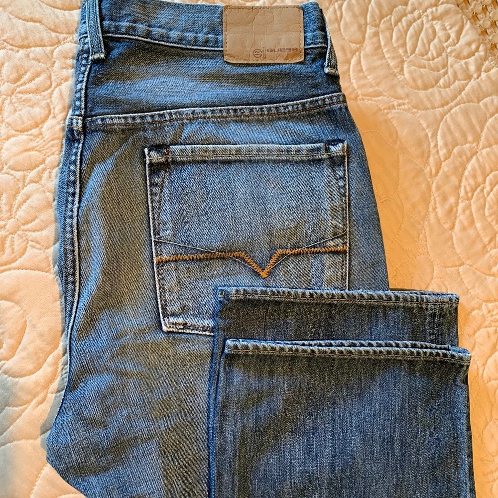 GUESS  Men’s jeans Regular Straight blue denim Size 33